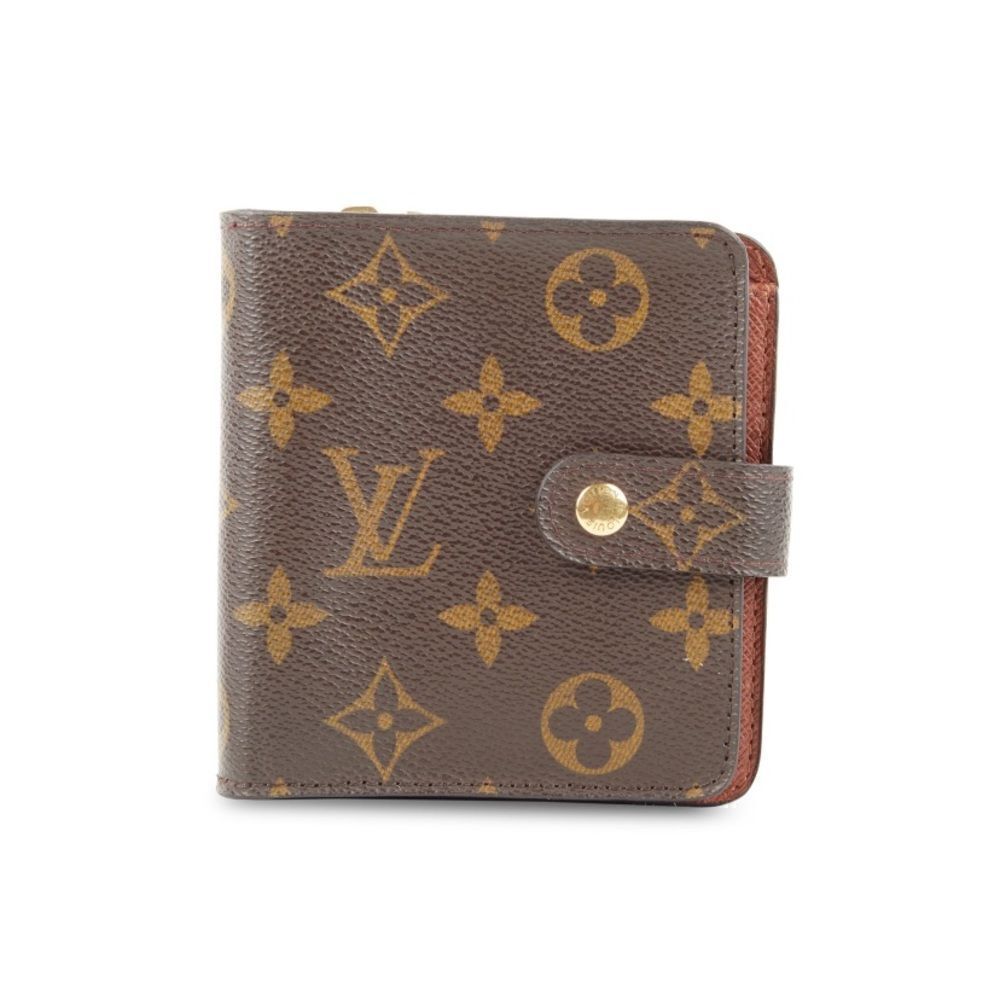 The Compact Monogram Zip Around Wallet impeccable condition Box dust bag + chain